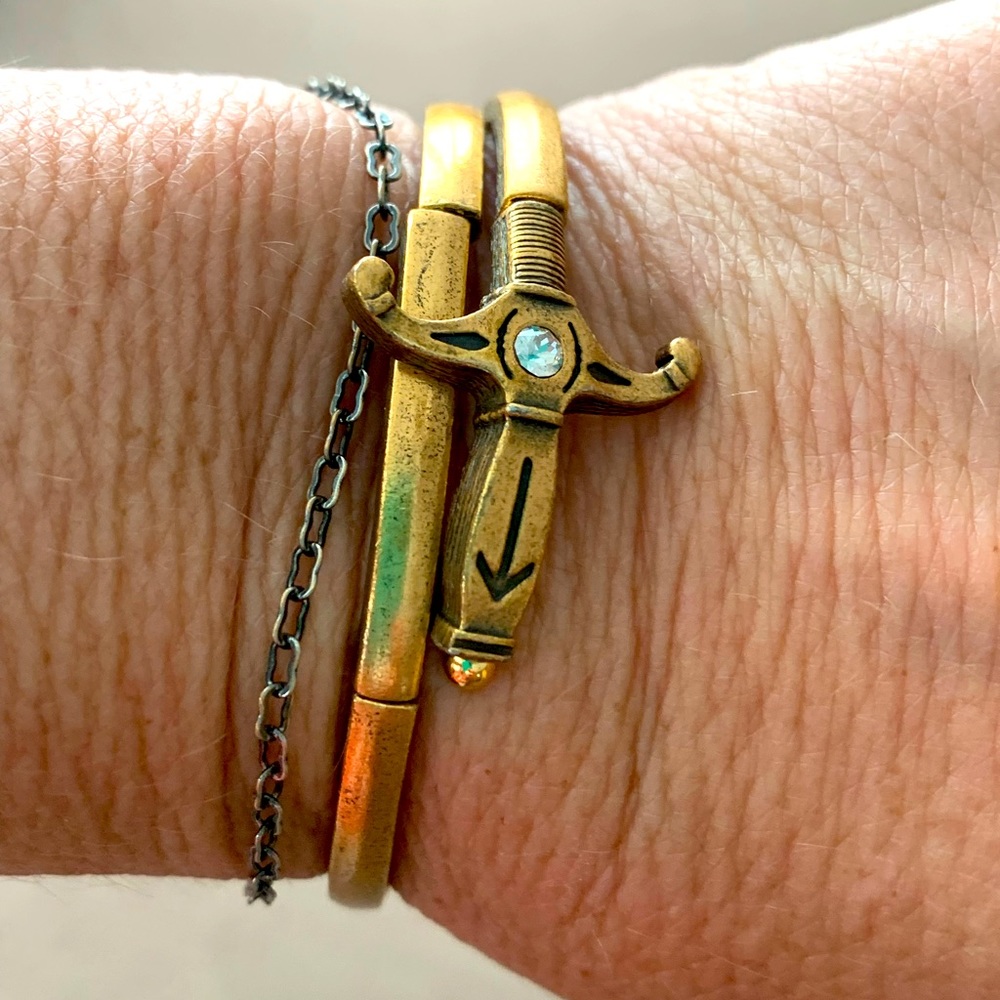 Brass wrap bracelet